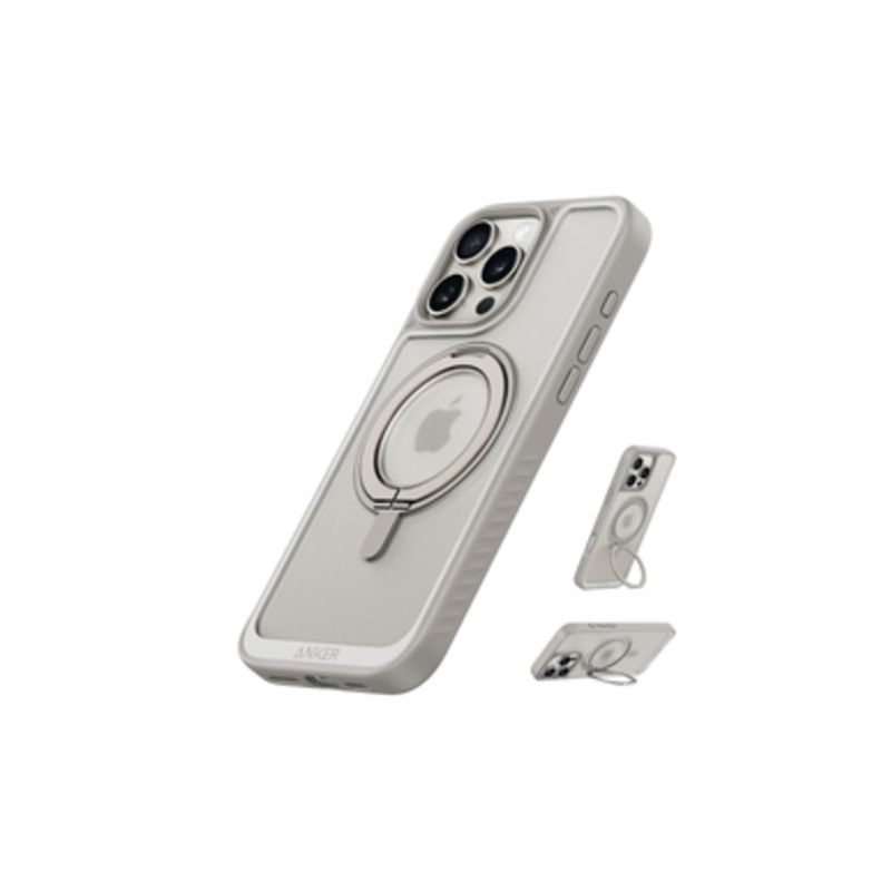 Anker Magnetic Case 360 Ring Titanium for iPhone 16 Pro Max | A90H1HBC