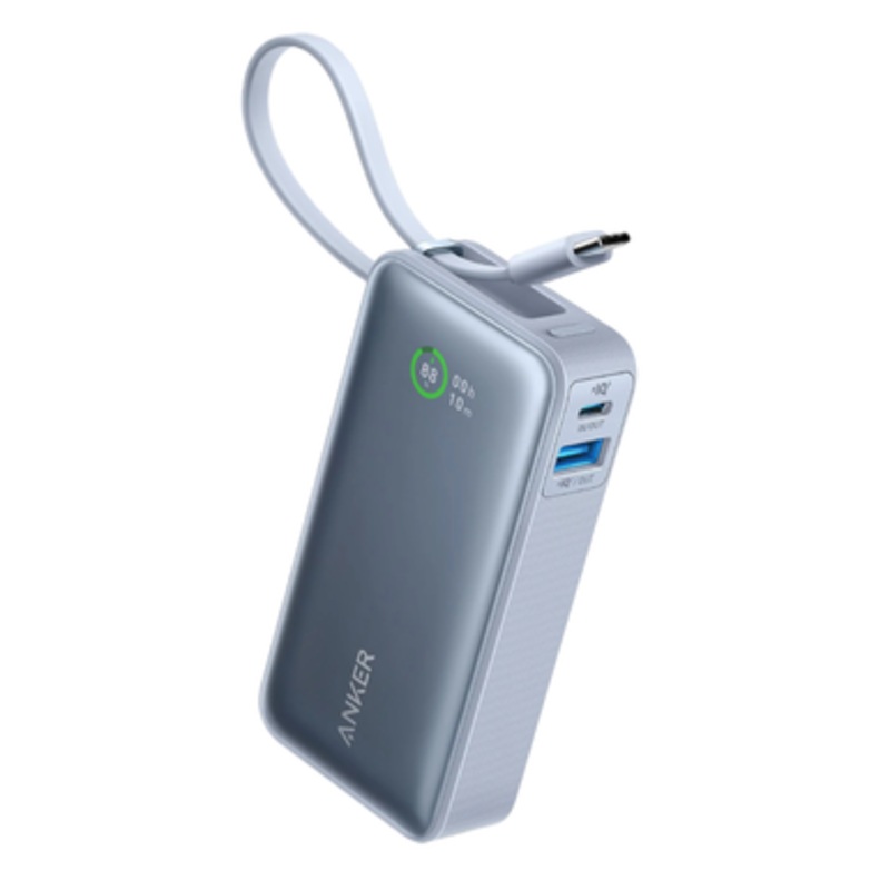 Anker Nano Power Bank 30W with Built-In USB-C Cable | A1259H31