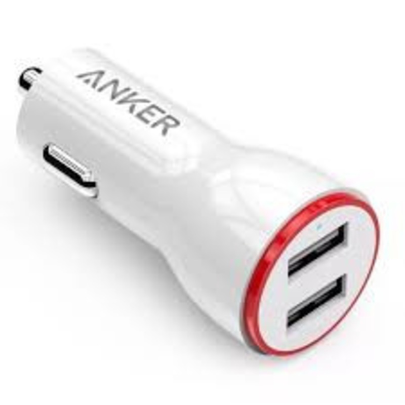 Anker Powedrive 2 USB A To Lightning Vehicle Charger – White | B2310H25