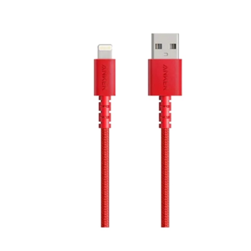 Anker PowerLine Select+ USB Cable with Lightning Connector 3ft  Red | A8012H91