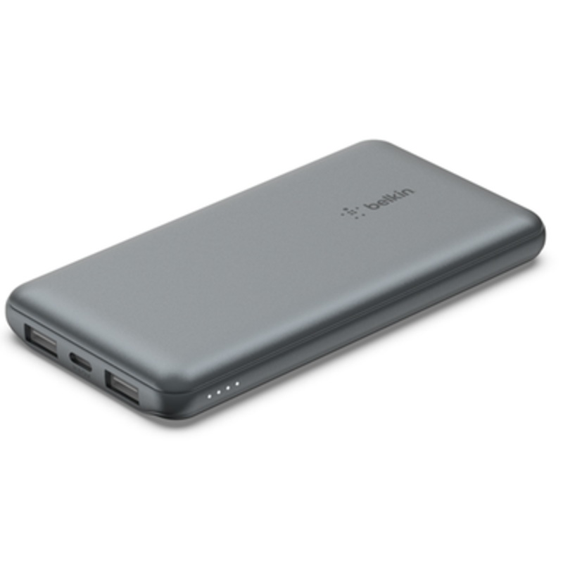 Belkin BOOSTCHARGE 10K Power Bank with USB-C and USB-A Ports  Gray | BPB011BTGY