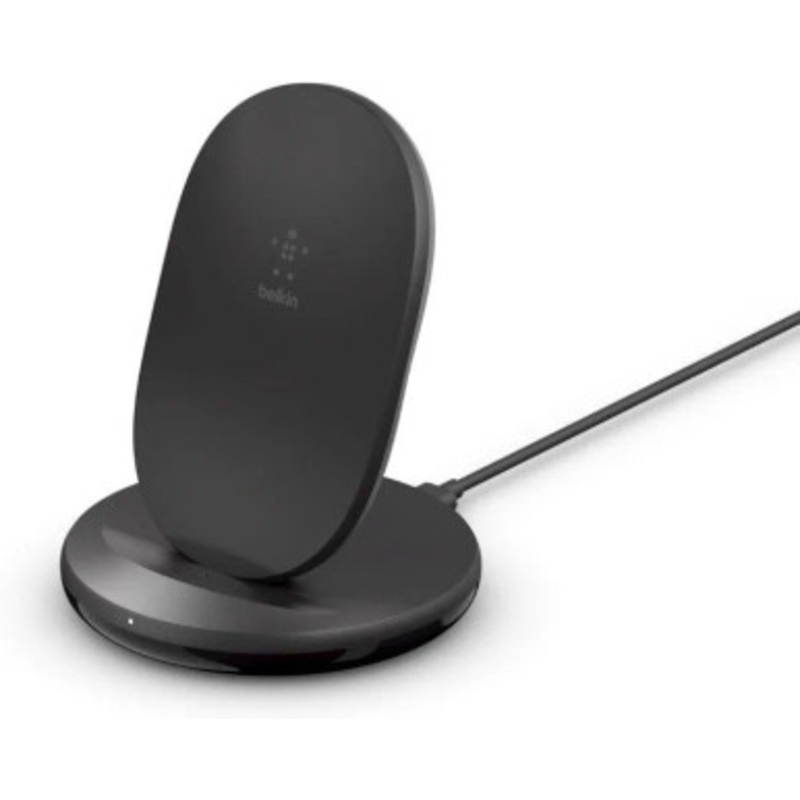 Belkin BoostCharge 15W Wireless Charging Stand with QC 3.0 Adapter | WIB002VFBK