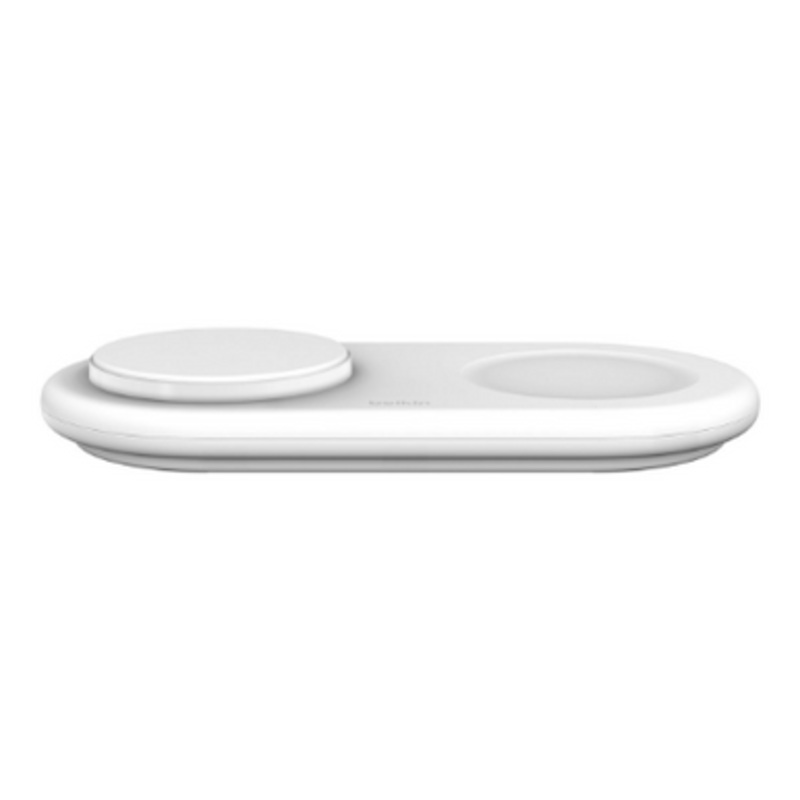 Belkin BoostCharge Pro 2-in-1 Magnetic Wireless Charging Pad with Qi2 15W  White | WIZ021VFWH