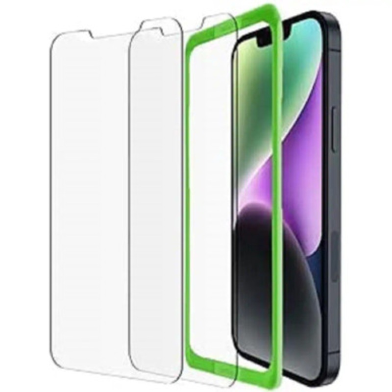 Belkin  Tempered Glass 2-Pack Screen Protector for iPhone 14 Plus / 13 Pro Max – Transparent | OVA124ZZ