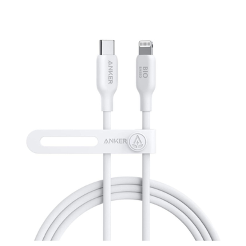 Anker 541 USB-C to Lightning Cable – Bio Based 3ft,  White | A80A1G21