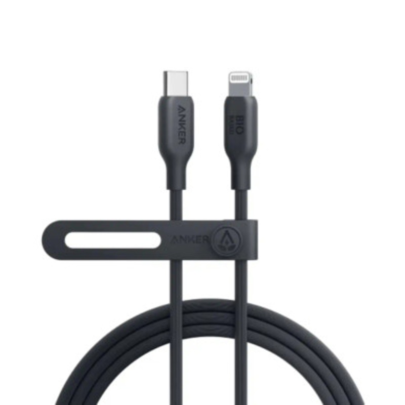 Anker 542 USB-C to Lightning Cable Bio-Based 6ft B2B – UN Black| A80B2H11-BK
