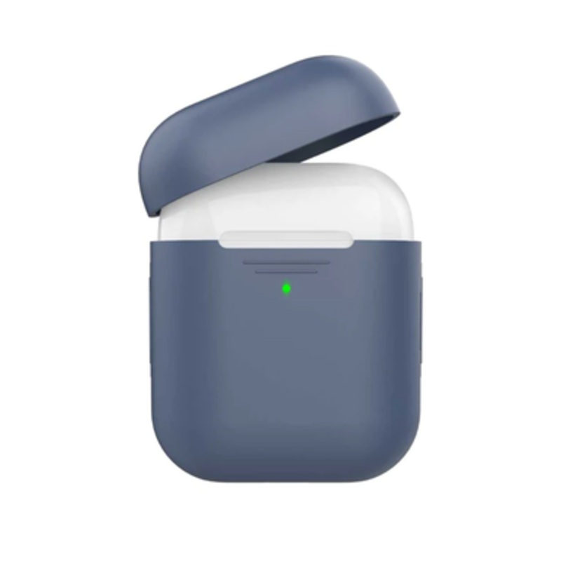 Promate Slim Silicon Case for Apple Airpods – Navy | AIRCASE