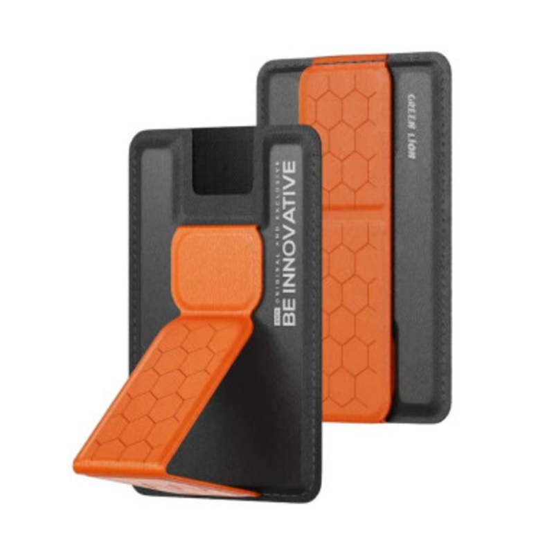 Green Lion Innovative Magsafe Wallet Stand – Black/Orange | GNINMGWSTBKOG