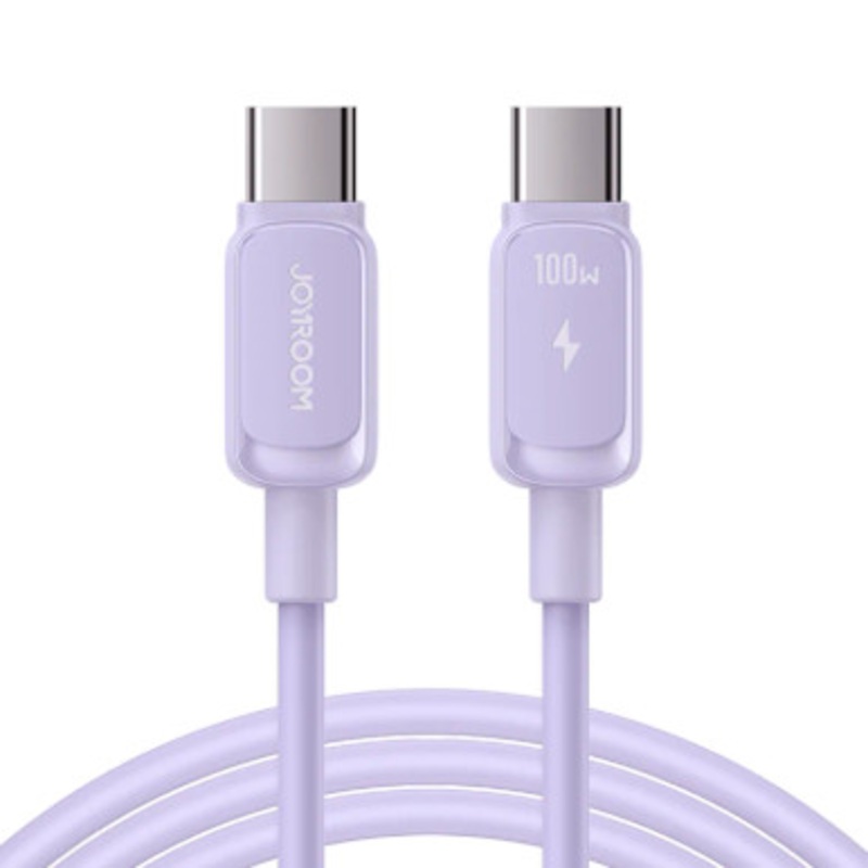 Joyroom CC100A14 100W Type-C to Type-C 1.2m Fast Charging Data Cable, Purple | S-CC100A14