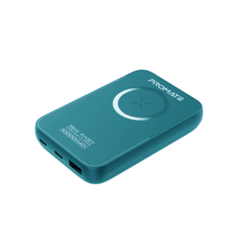 Promate 22.5W Magsafe Wireless PowerBank – Blue | PowerMag-10+