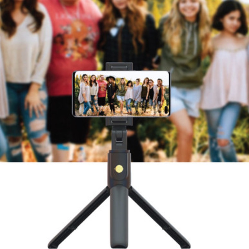 Porodo Bluetooth Selfie-Stick With Tripod ,Black |PD-UBTSV3-BK