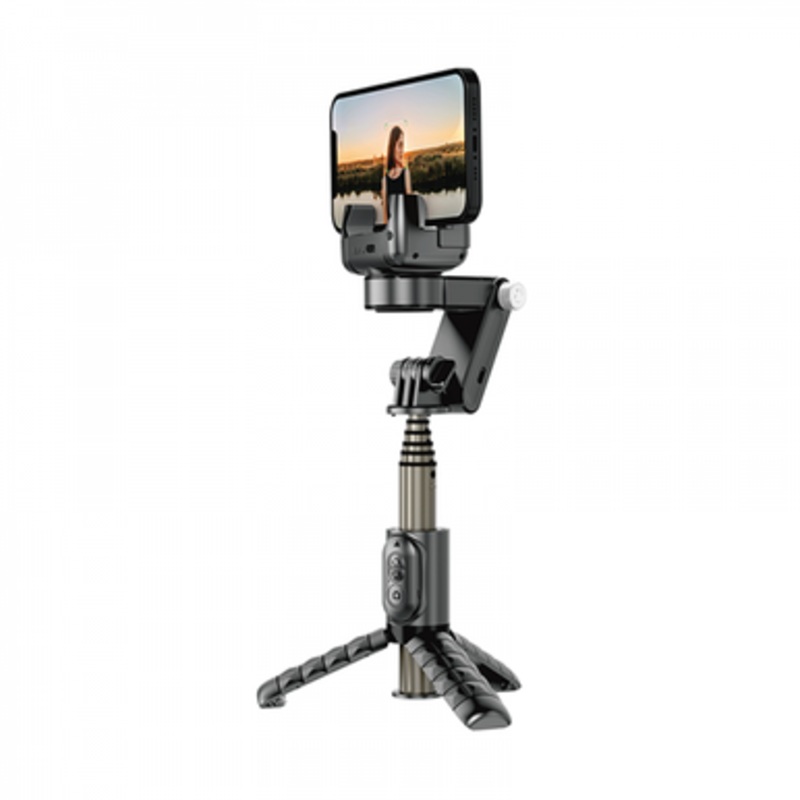 WIWU Wi-SE006 Auto-traking Gimble Tripod Selfie Stick-Black | WI-SE006-BLK