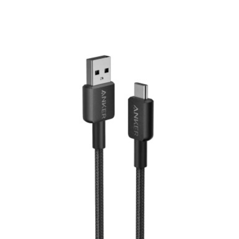 Anker 322 Braided USB-A TO USB-C 3 Cable , Black | A81H5H11