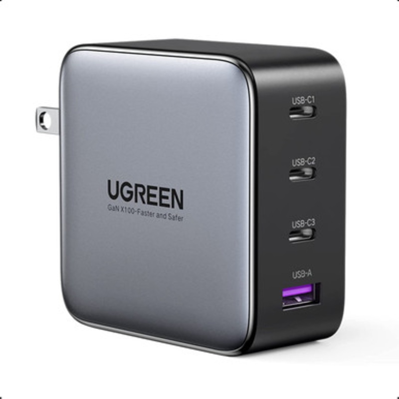 UGREEN NEXODE 4 PORTS USB-A+3*USB-C Cell Phone Fast Charger | 40747