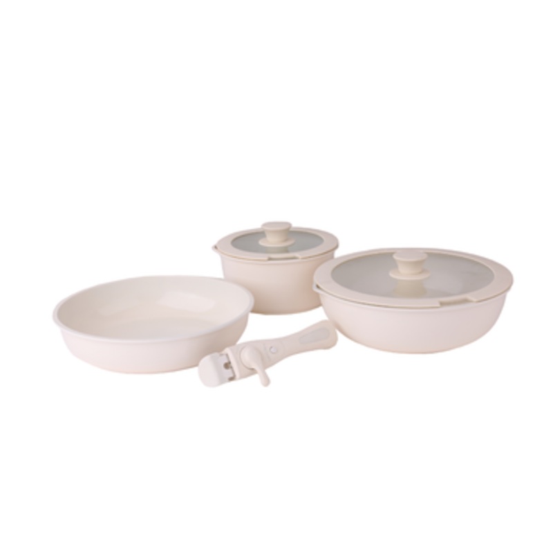 Zilan Cookware Set – 8 Pcs, Beige | ZLN0965