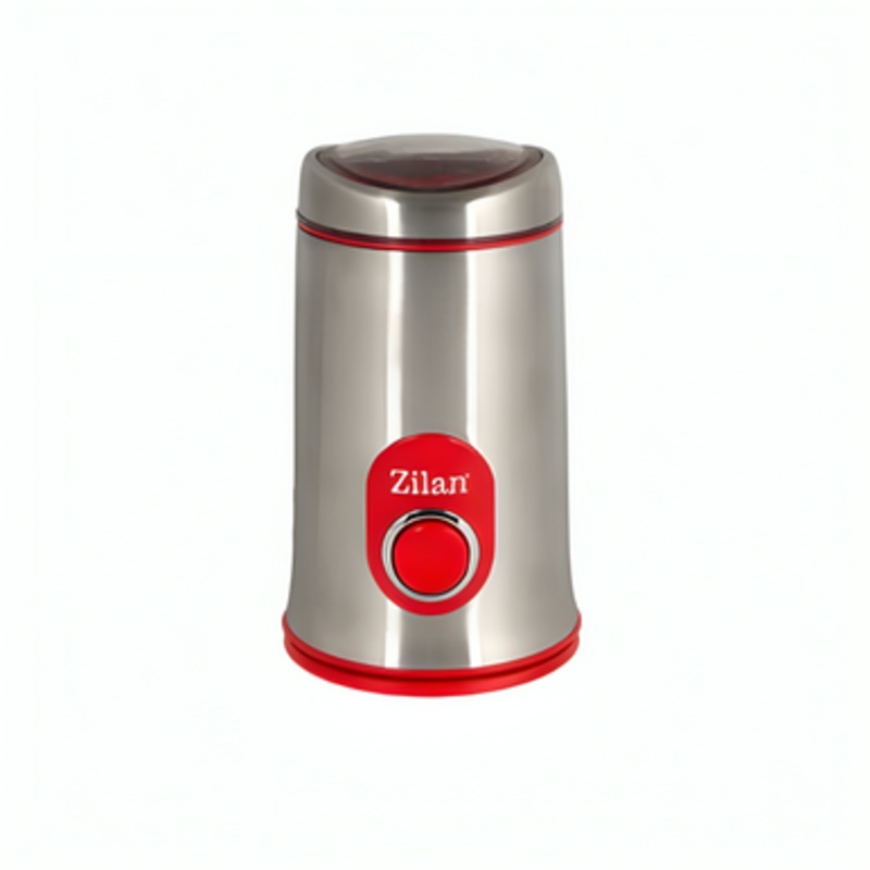 Zilan 150w Coffee Grinder, Stainless/Red| ZLN8013R