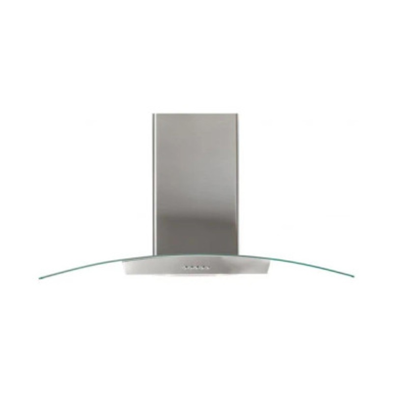 SUPER CHEF Wall Mounted Hood 90 Cm Oval Glass Inox | IBER 90 INOX