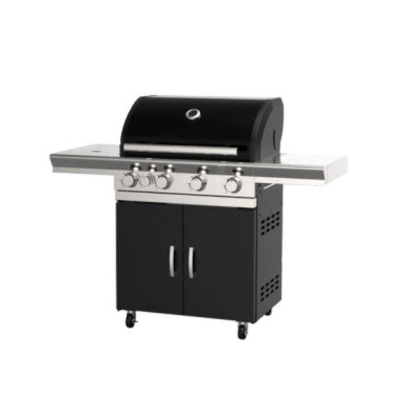 Superchef 4 Burner Continental Gas BBQ+ Side Burner | MARS BLK 4B+SB