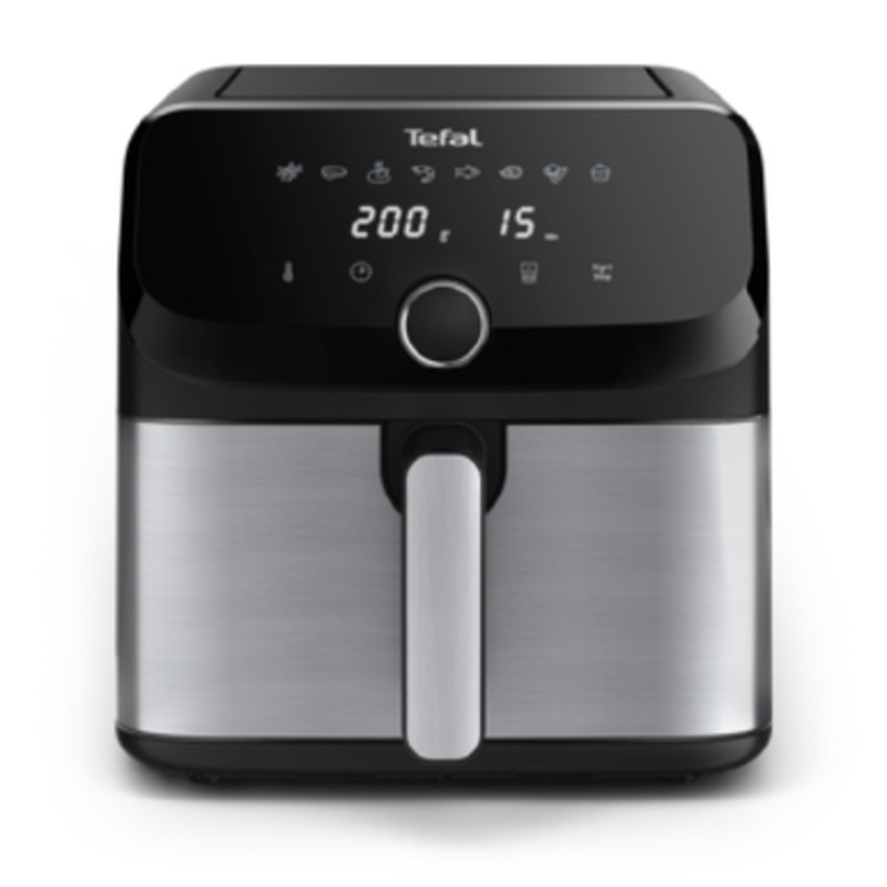 Tefal Easy Fry Mega 7.5L, 10 Presets, Stainless Steel & Black | EY855D40
