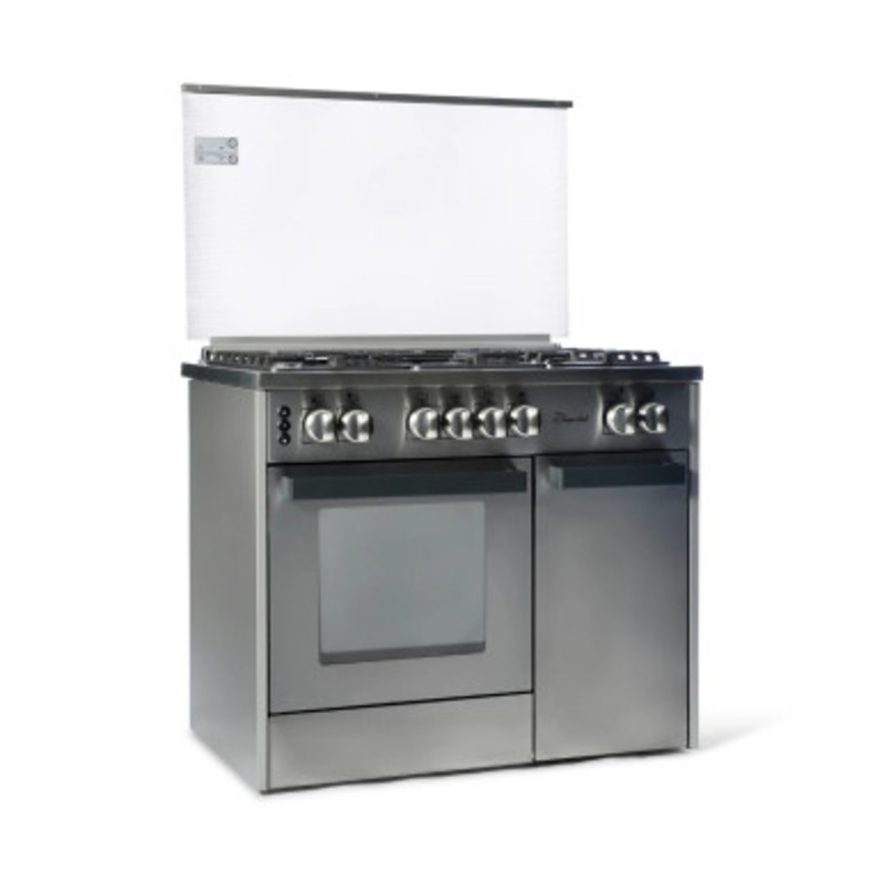 SUPER CHEF Cooker Bottle 90Cm 5 Gas Burners Semi-Pro Inox | DCB-941 PRO STS