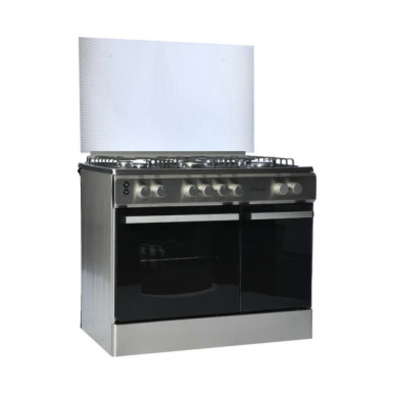 SUPER CHEF Cooker Bottle 90Cm 5 Gas Burners+Turbo Fan STLS | DCB-941 PLUS STS