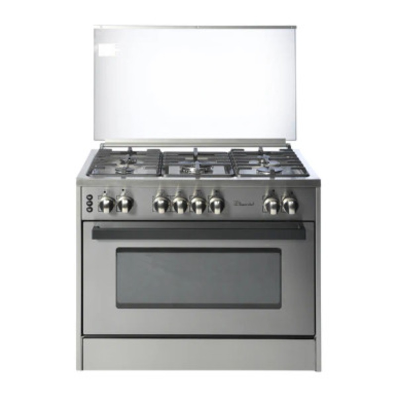 SUPER CHEF Cooker Wide 90Cm 5 Gas Burners Semi-Pro Inox |  DCW-941 PRO STS