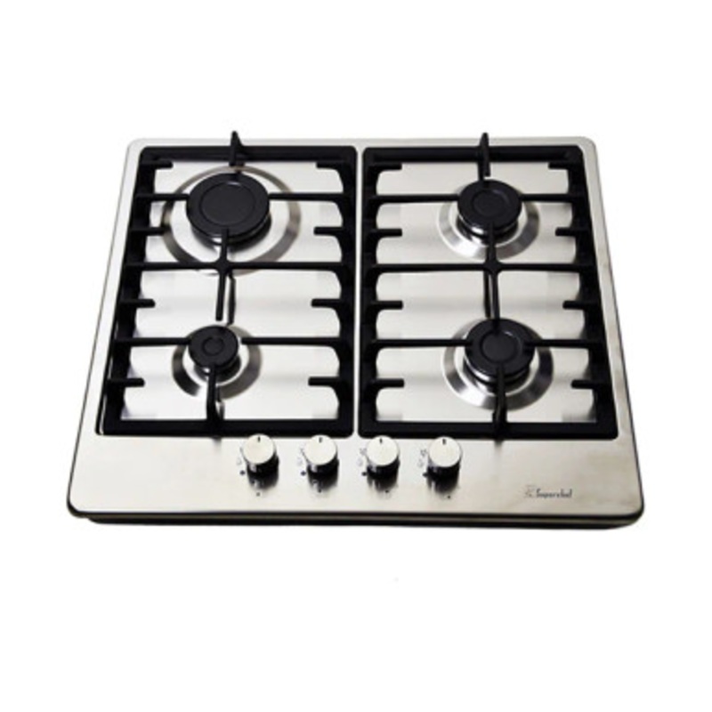 SUPER CHEF Hob 60Cm 4 Gas Burners Cast Iron Inox |   BIH-60CS