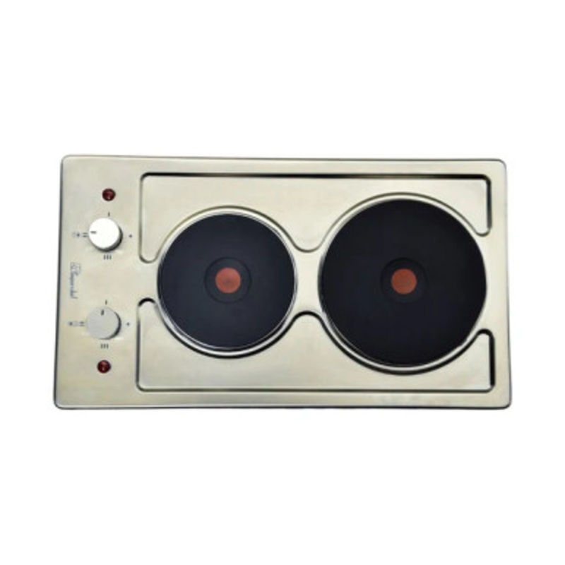 SUPER CHEF HOB DOMINO 30CM 2ELETRIC STAINLESS STEEL | DOMINO 2 ELECTRIC STS