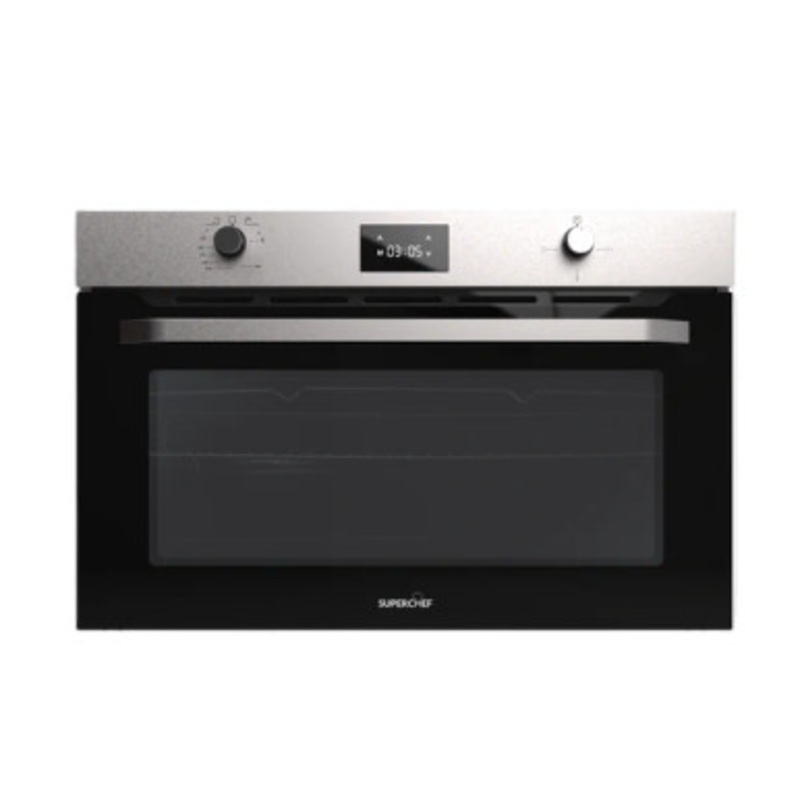 SUPER CHEF Oven 90 Cm Gas Gas + Fan Inox | DO-90 GGF INX