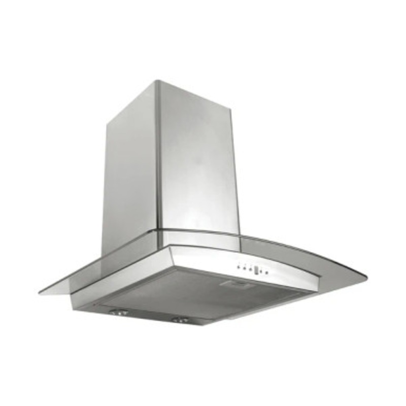 SUPER CHEF Wall Mounted Hood 60Cm Oval Glass Inox |   IBER 60 INOX