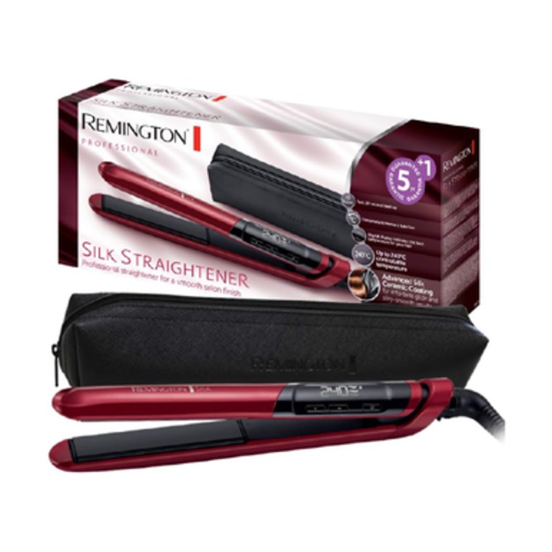 Remington Silk Straightener with Advanced Silk Ceramic Coating – Red | S9600