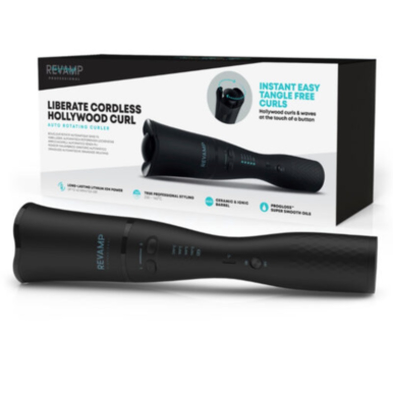 Revamp Progloss Liberate Cordless Hollywood Curl Automatic Rotating Curler | CL-2500