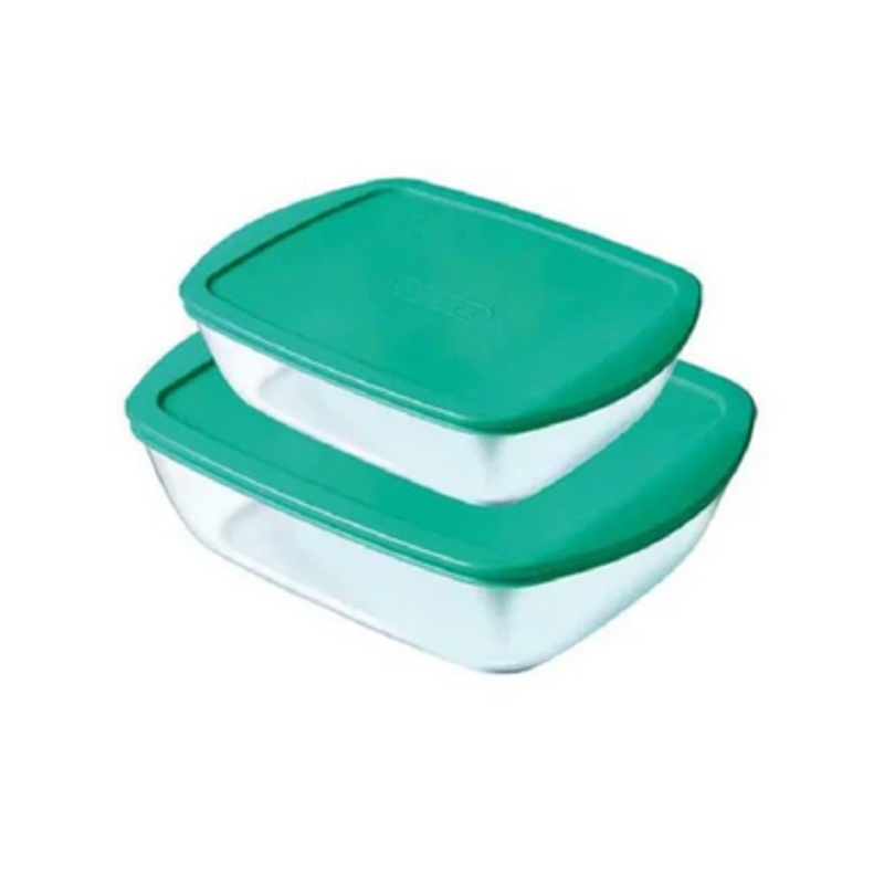 Pyrex Cook & Store Rectangular with Lid, Set of 2 – GR | 913S340