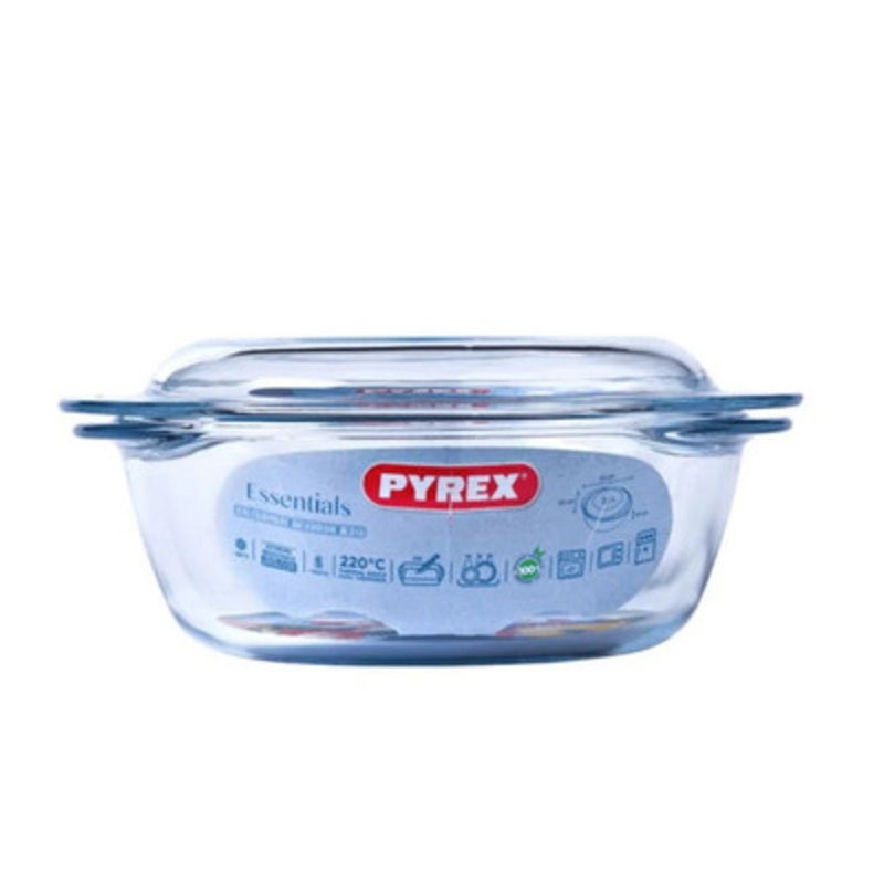 Pyrex Essentials Glass Round Casserole High resistance 3L 208A