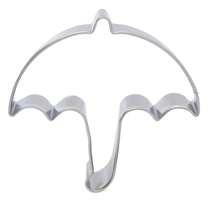 Stainless Steel Umbrella Shape Cookies Biscuit Cake Cutter Fondant Baking Mold Mold