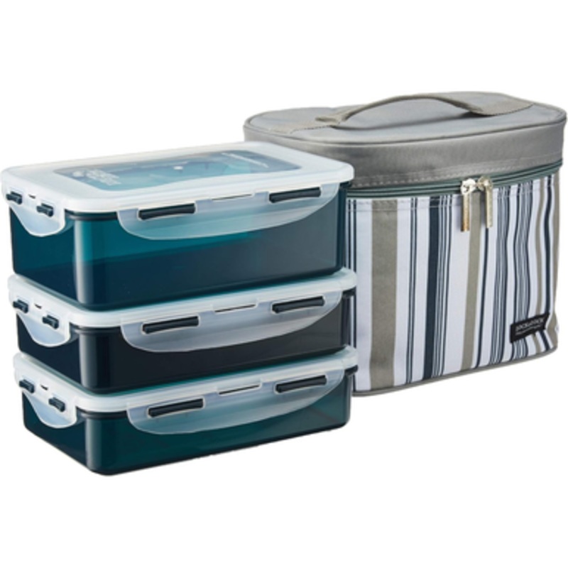Lock n Lock Set Of 4 (3 Containers, 1 Insulated Bag) | HPL817DG