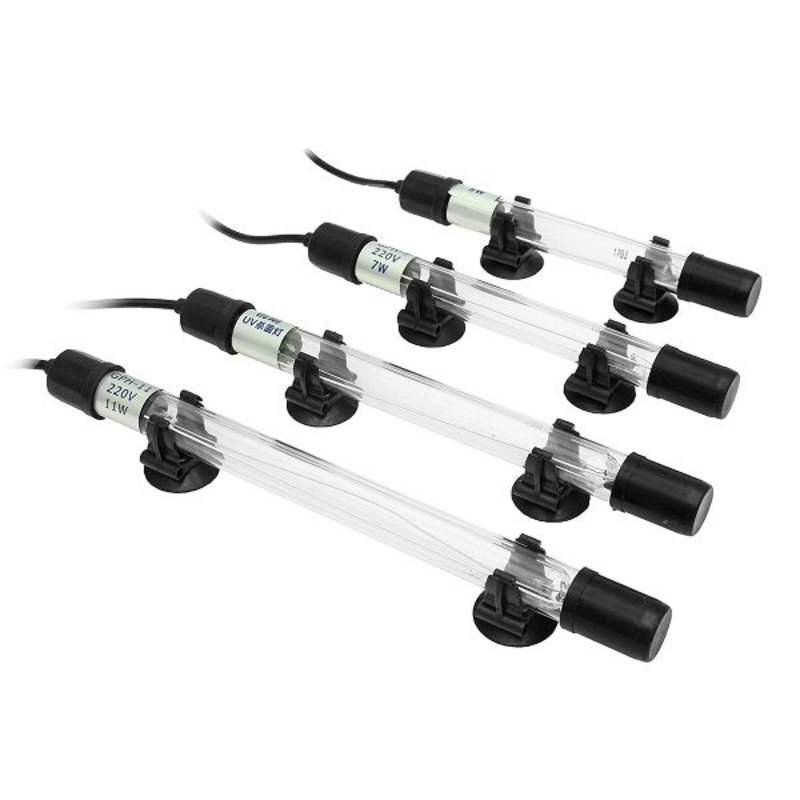 Waterproof Aquarium Fish Tank UV Light Submersible UV Sterilizer Lamp Fish Tank Lamp