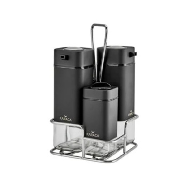 Karaca Avangart Black & Gold Salad Set |  153.03.07.5765