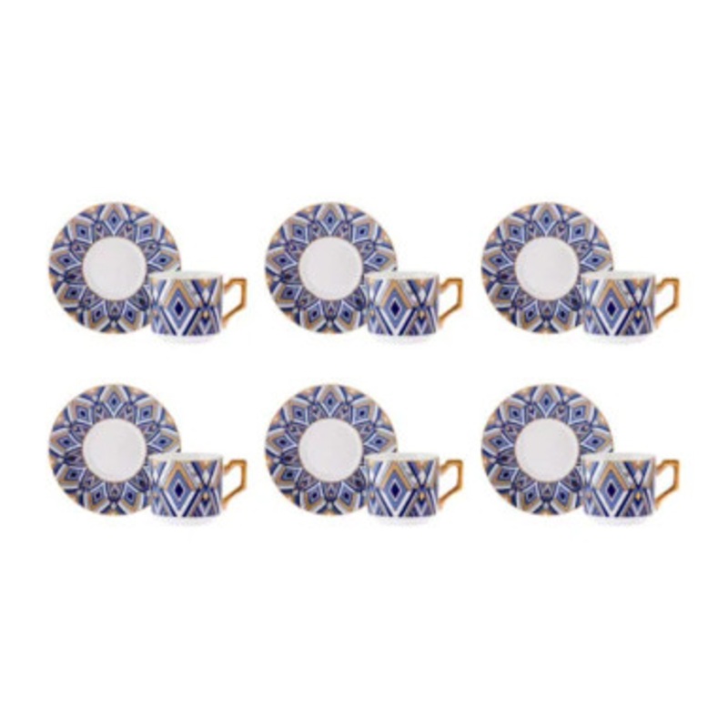 Karaca Bergama Set of 6 Coffee Cups 100ML |  153.03.05.0276