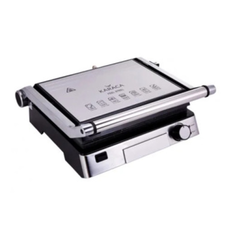 Karaca Biogranite Grill And Toaster Inox 2000W Stainless Steel 6 Slice Capacity |  153.06.11.0448