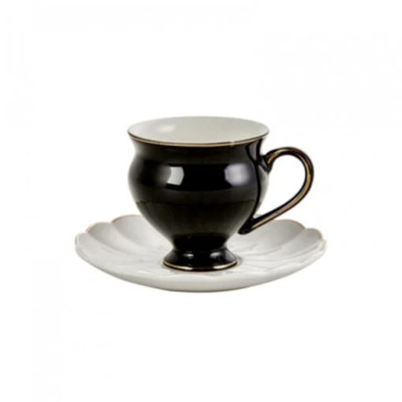Karaca Black Swan Set of 6 Coffee Cups 100ML |  153.01.01.3874