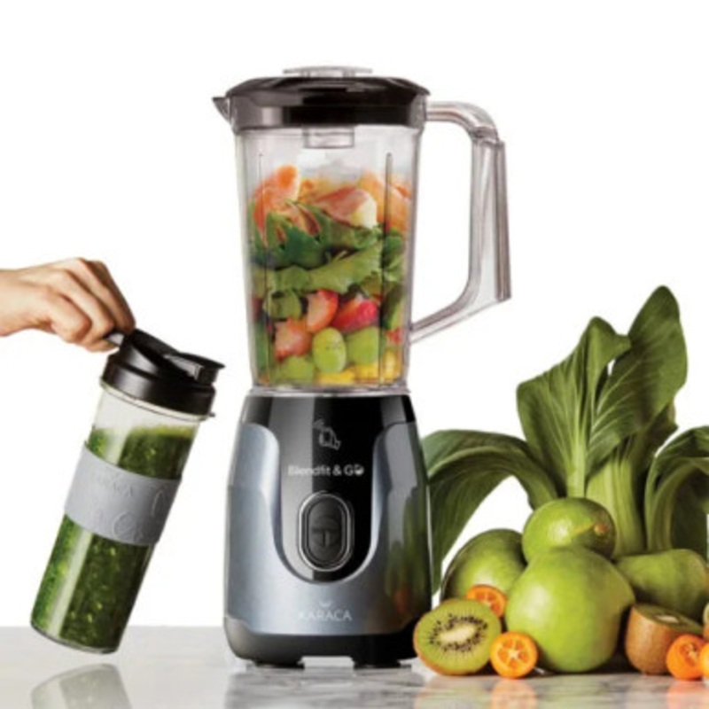 Karaca Blend-Fit Go Smoothie Blender Set Anthracite, 1L  550W |  153.03.06.6422