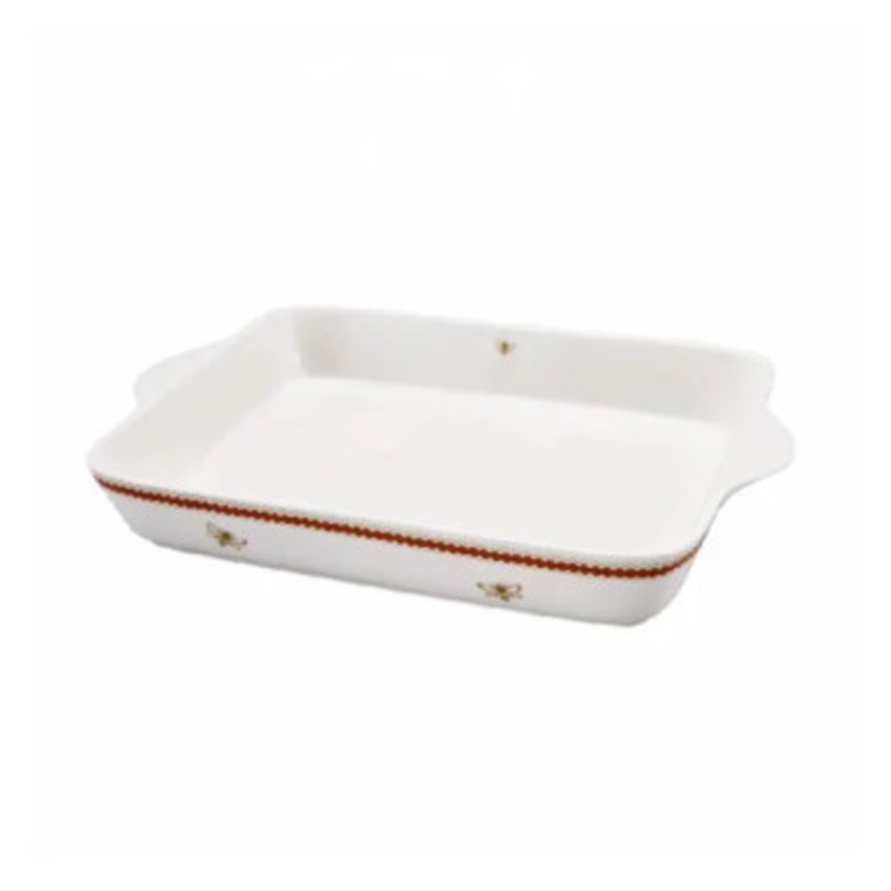 Karaca Bumblebee Porcelain Rectangle Oven Dish 35.5cm | 153.03.07.7401