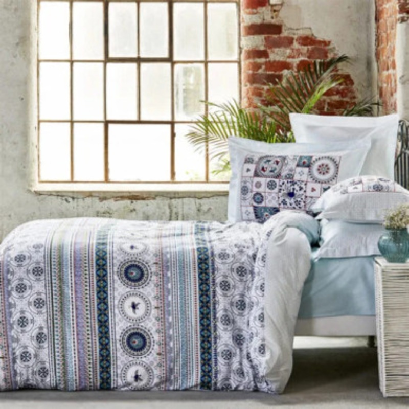 Karaca Aina Dark Blue Rnf King Size Duvet Cover Set |  200.22.11.0045