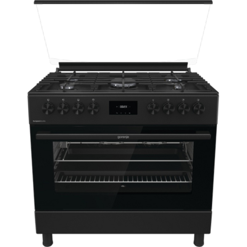 GORENJE Cooker 90Cm Wide 5 Gas Burners Black | GGI9C20B