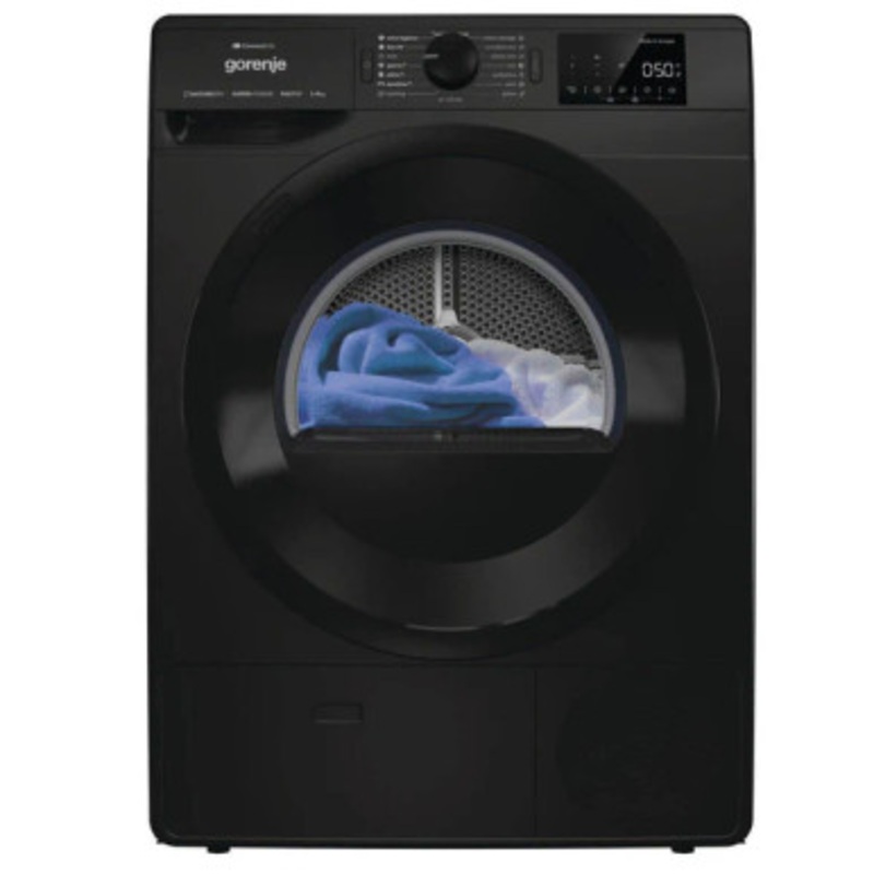 GORENJE Dryer Condenser 8KG Heat Pump Wifi Black |  DPNE82GNLWIFI/B