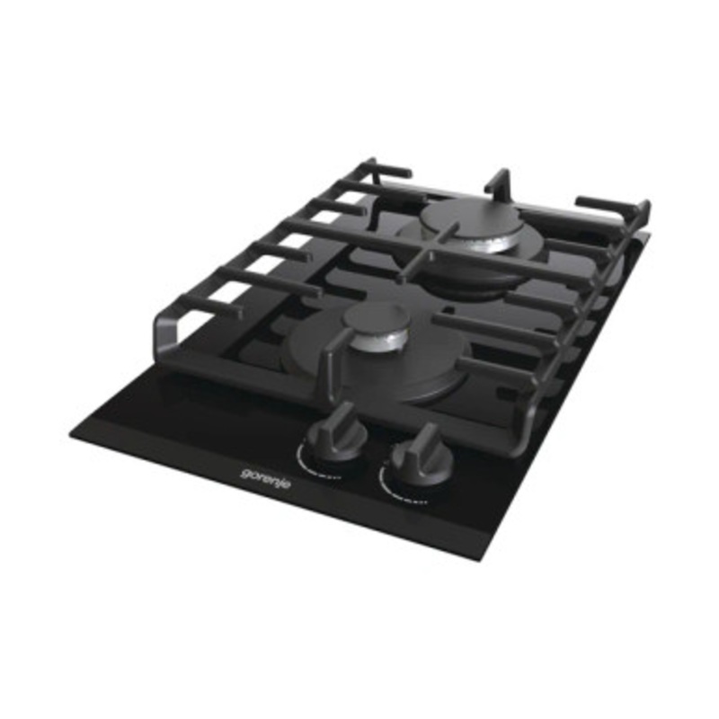 GORENJE Hob 30Cm Domino 2 Gas Burners Vitro Ceramic Black |  GC321B
