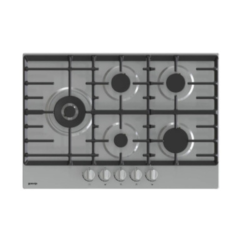 GORENJE Hob 75 Cm 5 Gas Burners Inox |  GW751X