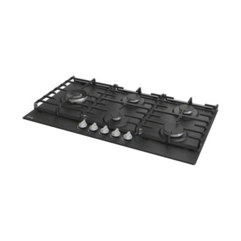 GORENJE Hob 90 Cm 5 Gas Burners Safety Cast Iron Black |  GW951MB