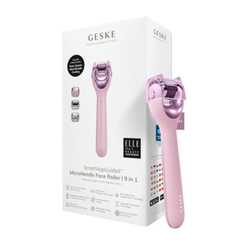 Geske MicroNeedle 9-in-1 Face Roller – Pink | GESGK000053PK01